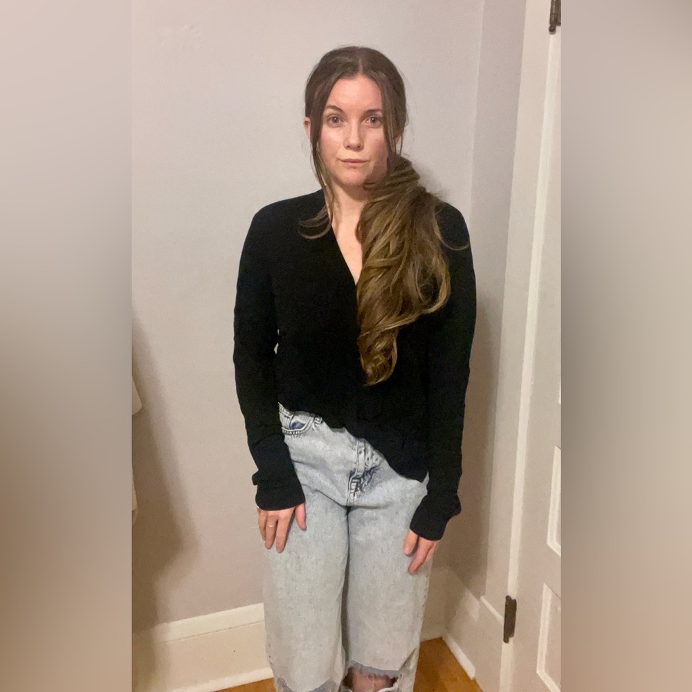 N21 black cardigan.